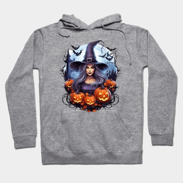 Beautiful Halloween Witch Hoodie by Gypsykiss